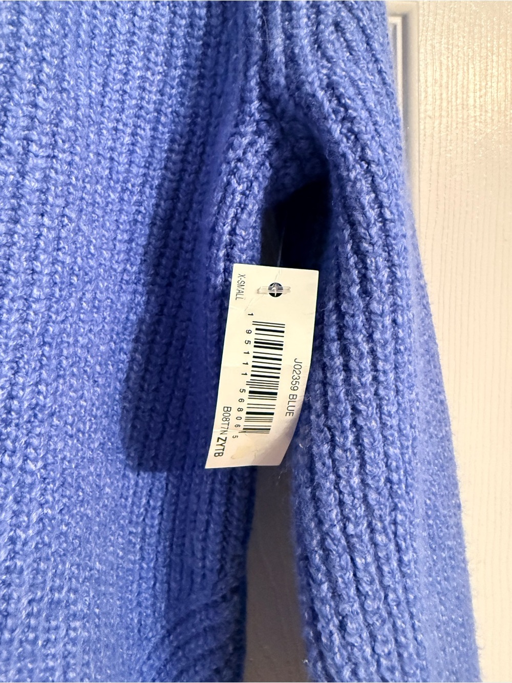 Amazon Essentials Periwinkle Button-Front Ribbed Cardigan NWT - Picture 4 of 6